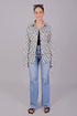Veshbhoshaa Bluebird Women'S White Printed Satin Shirt