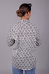 Veshbhoshaa Bluebird Women'S White Printed Satin Shirt