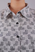 Veshbhoshaa Bluebird Women'S White Printed Satin Shirt
