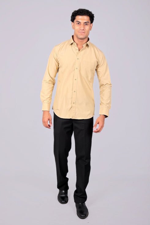 Veshbhoshaa Bluebird Sepia Men'S Office Shirt