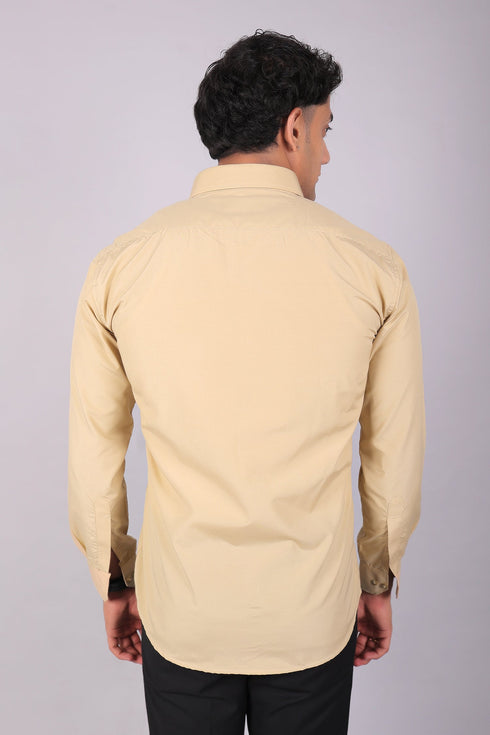 Veshbhoshaa Bluebird Sepia Men'S Office Shirt