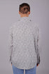 Veshbhoshaa Bluebird Women'S White Grey Print Satin Shirt