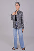 Veshbhoshaa Bluebird Women'S Black Print Satin Shirt