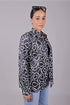 Veshbhoshaa Bluebird Women'S Black Print Satin Shirt