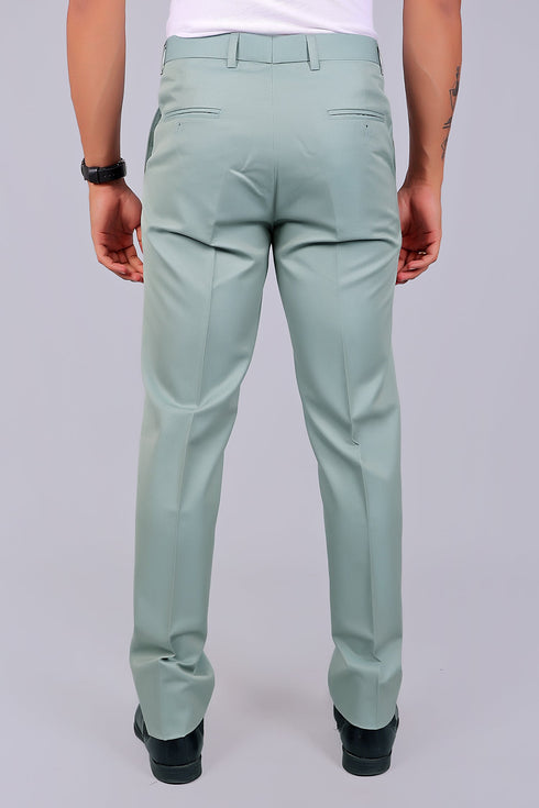 Veshbhoshaa Bluebird Tailored Fit Pistachio Green Trouser
