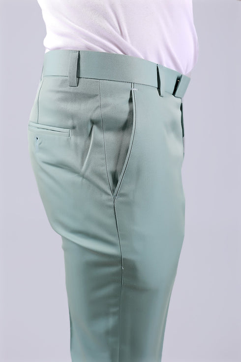 Veshbhoshaa Bluebird Tailored Fit Pistachio Green Trouser