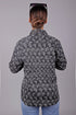 Veshbhoshaa Bluebird Women'S Black Printed Satin Shirt