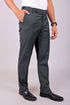 Veshbhoshaa Bluebird Men'S Iron Grey Stretch Band Trousers