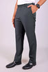 Veshbhoshaa Bluebird Men'S Iron Grey Stretch Band Trousers