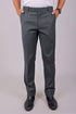 Veshbhoshaa Bluebird Men'S Iron Grey Stretch Band Trousers