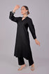 Veshbhoshaa Bluesaanchi Women'S Black Kurti With Trouser Pajama Set