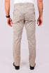 Veshbhoshaa Bluebird Men'S Light Brown Lycra Linen Formal Trouser