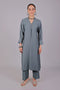 Veshbhoshaa Bluesaanchi Women'S Grey Kurti With Trouser Pajama Set