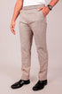 Veshbhoshaa Bluebird Men'S Dark Brown Lycra Linen Formal Trouser