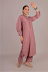 Veshbhoshaa Bluesaanchi Women'S Rosewater Kurti With Trouser Pajama Set