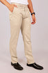 Veshbhoshaa Bluebird Tailored Fit Magnolia Cream Trouser