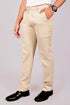 Veshbhoshaa Bluebird Tailored Fit Magnolia Cream Trouser