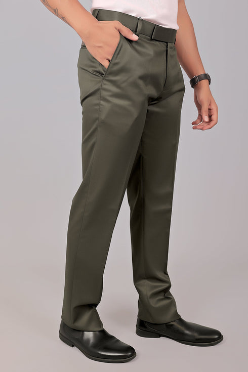 Veshbhoshaa Bluebird Tailored Fit Shadow Grey Trouser