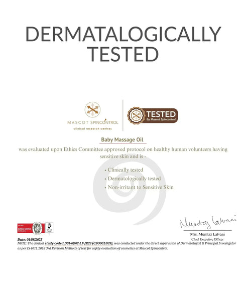 AreoVeda Baby Massage Oil