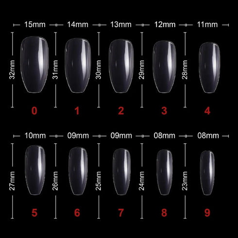 Shills Professional PKT 500pcs Ballet Nail Tips