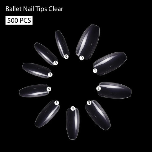 Shills Professional PKT 500pcs Ballet Nail Tips