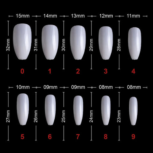 Shills Professional PKT 500pcs Ballet Nail Tips