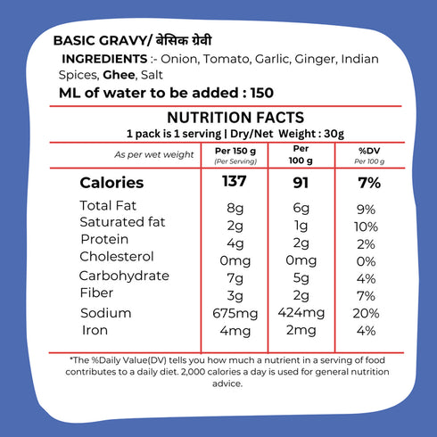 Drym foods Basic Premix Gravy