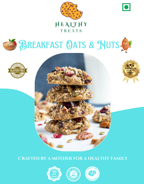 Breakfast Oats and Nuts Cookies