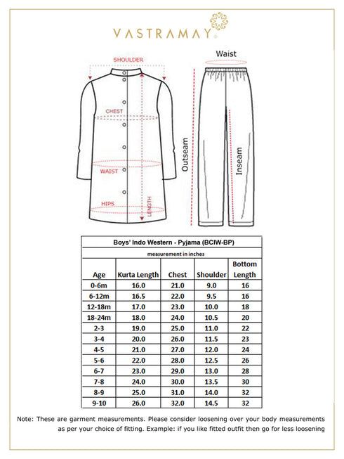 JBN CREATION Boys' Maroon Jute Silk Sherwani Set