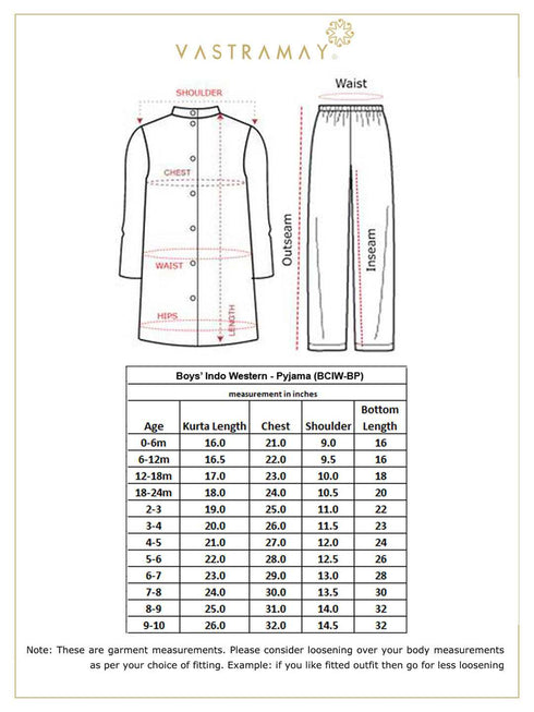 JBN CREATION Boy's Black Cotton Blend Sherwani And Pyjama Set