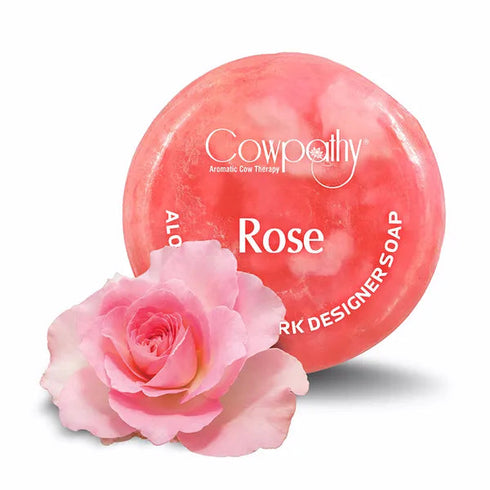 Cowpathy Rose Aloe Vera Cow Ark Designer Soap