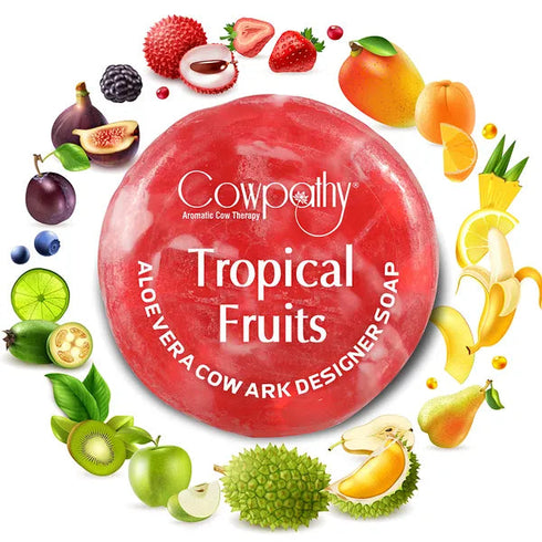 Cowpathy Tropical Fruits Aloe Vera Cow Ark Designer Soap