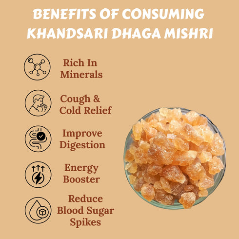 Millet Mania Dhaga Mishri of Khandsari Broken Powder Form