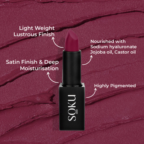 Soku Cosmetic Censored !! Creamy Matte Lipstick - Berry Bomb