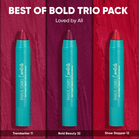 Parul Garg Beauty Best of Bold - Trio Crayon Pack
