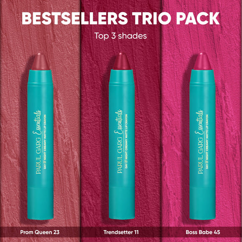 Parul Garg Beauty All-Time Bestsellers - Trio Crayon Pack