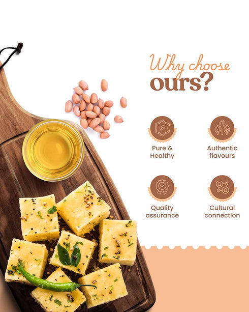 Bharat Vedica Organic Wood Pressed Groundnut Oil Organic Wood Pressed Moongfali ka Tel