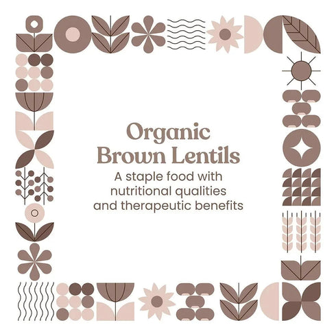 Bharat Vedica Organic Brown Lentils Organic Masoor Dal Sabut