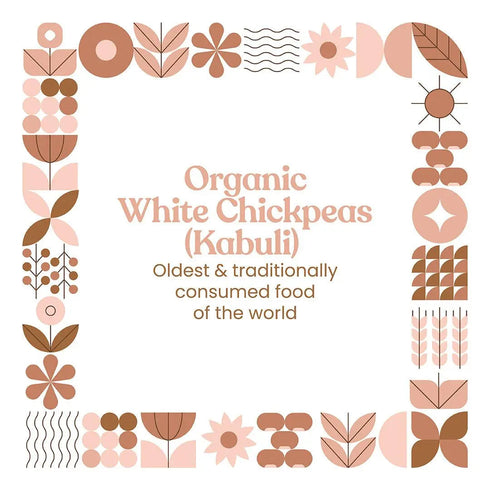 Bharat Vedica Organic White Chickpeas Organic Kabuli Chana