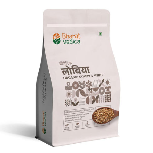 Bharat Vedica Organic Cowpea White Organic Lobia Safed