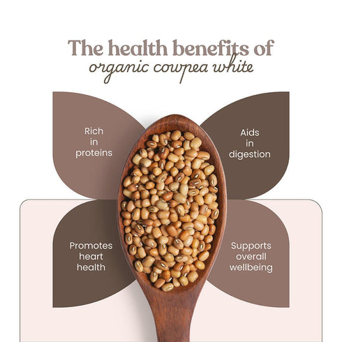 Bharat Vedica Organic Cowpea White Organic Lobia Safed