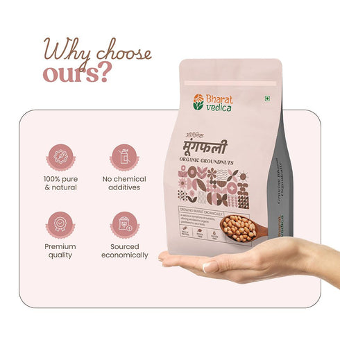 Bharat Vedica Organic Groundnuts Organic Moongfali