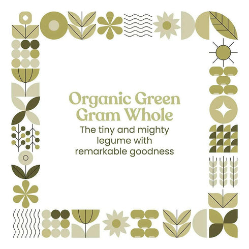 Bharat Vedica Organic Green Gram Whole Organic Moong Dal Sabut