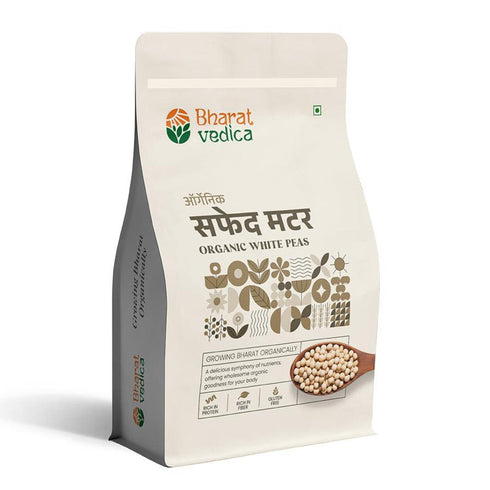 Bharat Vedica Organic White Peas Organic Safed Matar