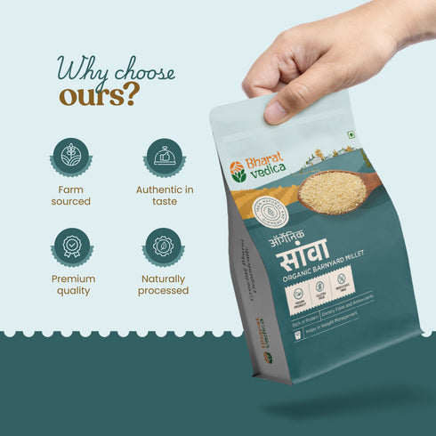 Bharat Vedica Organic Barnyard Millet Organic Sava