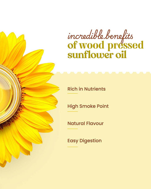 Bharat Vedica Organic Wood Pressed Sunflower Oil Organic Wood Pressed Surajmukhi ka tel