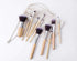 Bamboo India Bamboo Makeup Brush Set With Pouch