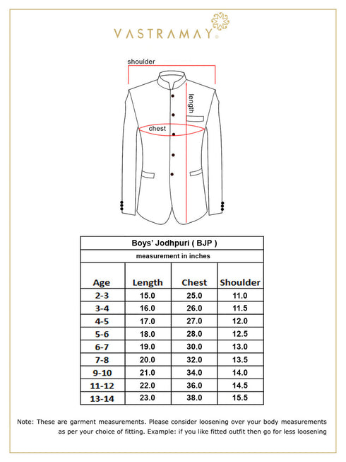 JBN CREATION Boy's Black Woven Silk Blend Jodhpuri