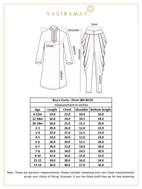 Vastramay Boys' Maroon Cotton Silk Blend Kurta and Dhoti Pant Set