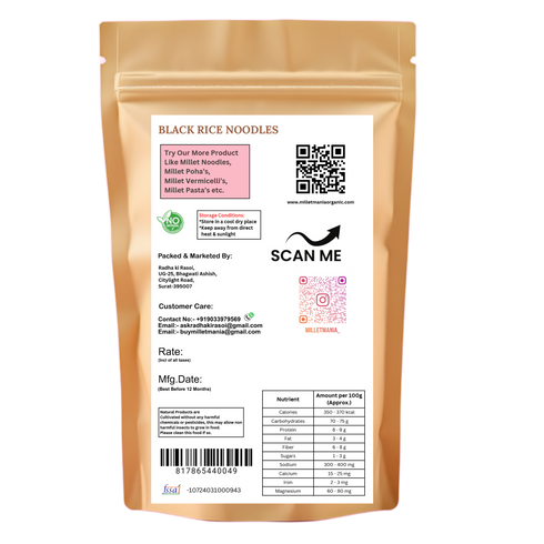 Millet Mania Black Rice Noodles